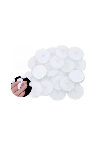 Buffer 20 Adet Şeffaf Yuvarlak 3 Cm Çaplı Güçlü Disk Yapışkanlar Diğer