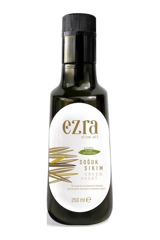 Ezra Olive Oil Soğuk Sıkım Naturel Erken 2025-2026 Hasat Zeytinyağı 250 ML