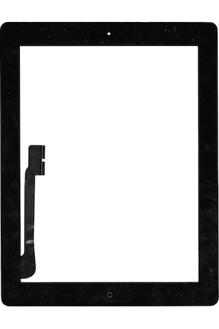 Apple Uyumlu iOS iPad 4 A1458 Butonlu Dokunmatik Siyah