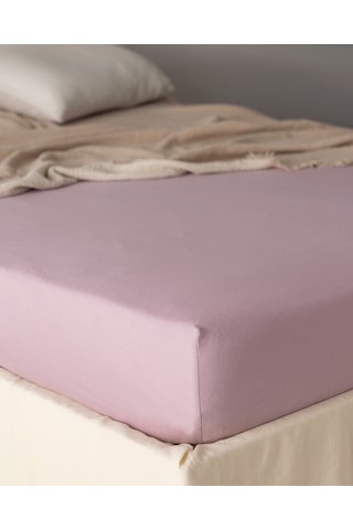 Madame Coco Belle Çift Kişilik Pamuklu Lastikli Bambu Çarşaf - Açık Mürdüm 8684427301074 Çok Renkli
