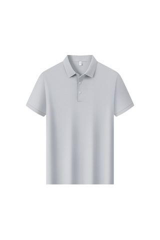 New Performance Premium Polo T-shirt 88.6% Nylon 11.4% Spandex Gri