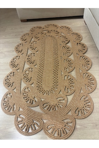 Mavaux Tiradia Hasır Jüt Kilim Halı Bej - Açık Bej