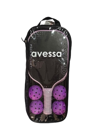Avessa Pkl-set-200 Fiberglass Pıckle Raket Set Mor
