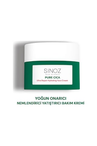Sinoz Pure Cica Tahriş Olmuş Hasarlı Ciltlere Özel Bakım Kremi 50 ML