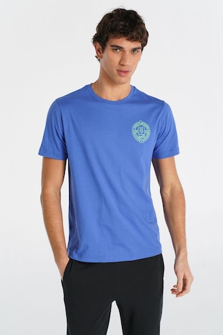 Hummel Calvert Kısa Kollu Tişört 912202-7837 Mavi