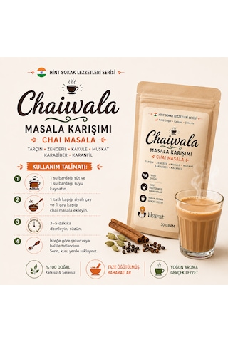 Bharat By Chaıwala Masala Chaı Hint Sokak Lezzetleri Serisi Çay Karışımı 50 Gram