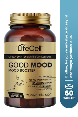 Good Mood Booster 5Htp Ve Valerian İçen Takviye Edici Gıda 60 Tablet