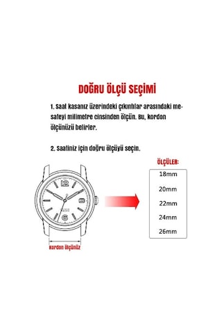 Siyah Kroko Deri Saat Kordonu Antialerjik Deri Kayış18-20-22-24Mm