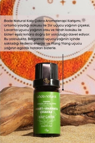Bade Natural Kalp Çakra Aromaterapi Karışımı 10 ML