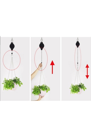 Yystore Bahçe Aletleri Saksı Kancası Geri Çekilebilir Ve Kullanış