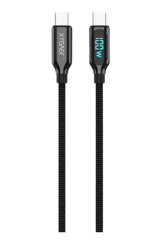 X-Level XCC8406 X-Powerdigi Usb-C To Type-C Dijital Göstergeli Örgü Kablo