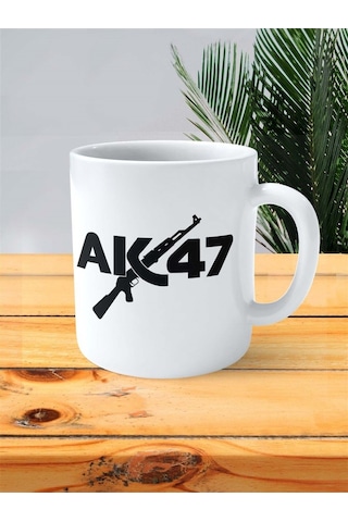 Ak-47 Kalaşnikof Baskılı Kupa Bardak Kişiye Özel Model 1 Çok Renkli