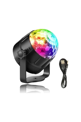 Yifomall Renkli Led Dönen Işık Projeksiyon, Sahne Ve Atmosfer Aydınlatma İçin Modern Usb Güçlü Mini Top