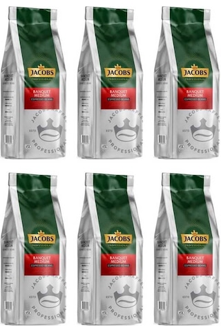 Jacobs Banquet Medium Espresso Beans Çekirdek Kahve 6 x 1 KG Jacobs Banquet Medium Espresso Beans Çekirdek Kahve 6 x 1 KG