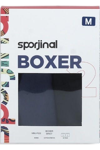 Sporjinal Erkek 2'li Boxer Mbu-p222 Çok Renkli