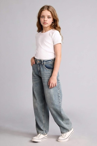 Defacto Baggy Fıt Jean Pantolon Kız Çocuk H6075a826spnm28 Mavi-nm28