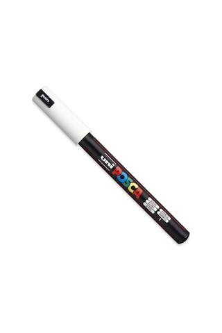 Posca - Ultra İnce - İnce Boya Marker Kalem Seti - Pc-1mr, Pc-1m, Pc-3m - Beyaz Mürekkep - 3'lü Paket