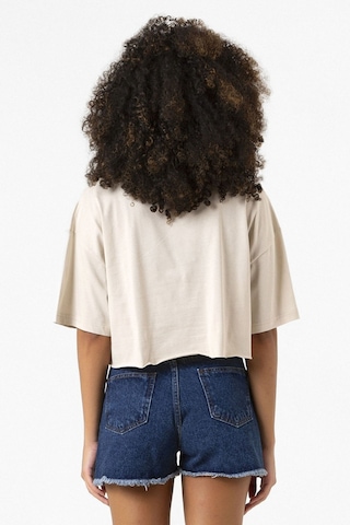 Ghost Of Tsushima Logo Bej Kadın Crop Tshirt Bej