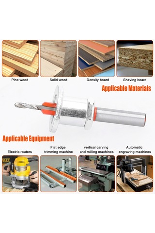 Hallow Shank Karbür Ağaç İşleme Yönlendirici Bit Havşa Matkabı 8 8 3.0 MM