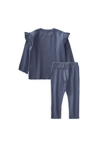 Cigit Etiket Detaylı Mevsimlik Kız Takım 1-10 Yaş Lacivert Lacivert