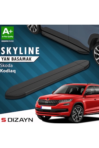 S-dizayn Skoda Kodiaq Skyline Siyah Yan Basamak 193 Cm 2017-2023 A+ Kalite