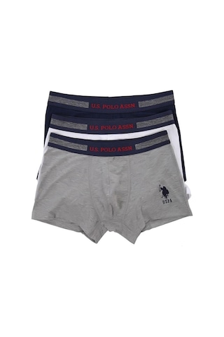U.S. Polo Assn. U.s Polo Assn. 80155 Erkek 3 Lü Boxer-lacivert&grimelanj&beyaz Lacivert