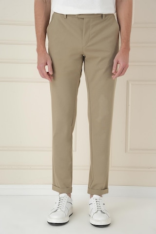 Efor Slim Fit Beli Lastikli Esnek Pamuklu Bej Casual Pantolon P 1171 Bej