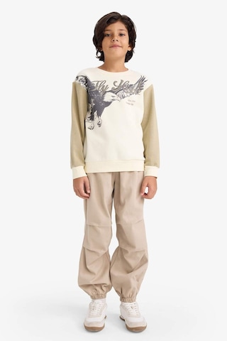 Defacto Erkek Çocuk Bisiklet Yaka Baskılı İçi Yumuşak Tüylü Sweatshirt G5554a825cwkh96 Haki-kh96