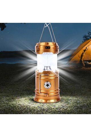 Forlife 20Watt Solar Kızaklı Kamp Lambası Siyah