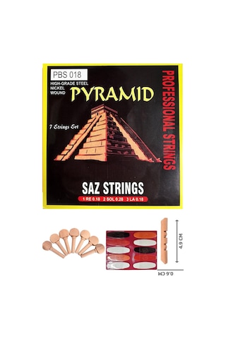 Pyramid 0.18 Kısa Sap Profosyonel Bağlama Teli