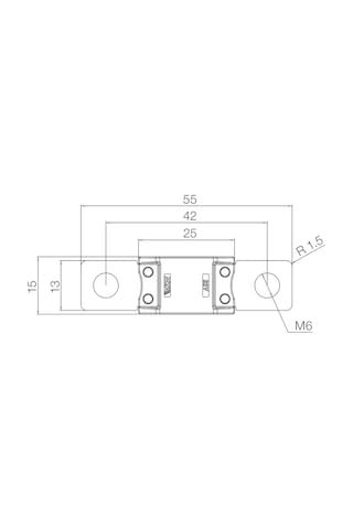 Mega Compact Sigorta 80a Kırmızı 80 Amper Dc Bakır