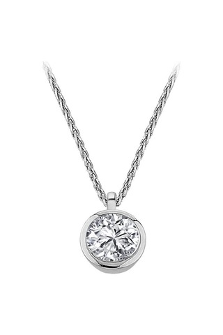 Sirius F Renk 0,50 Karat Pırlanta Tektaş Kolye 0804P0167