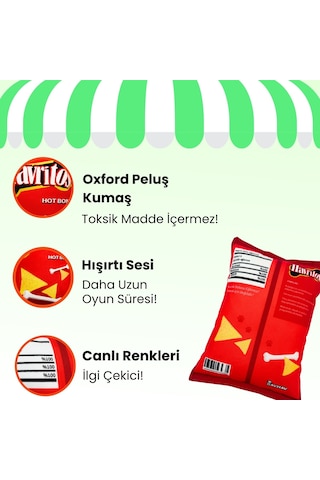 Havhav Havritos Peluş Cips Hışırtı Sesli Köpek Oyuncağı