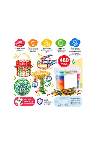 01905 Minyatür Puzzle 480pcs Aklby-bsva58 Standart