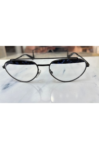 Alain Mikli A04016 004/80 56ekt Large Beden Unisex Mavi Işık Korumalı Gözlük Siyah