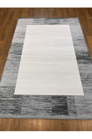 Akrilik Siyah, Beyaz Salon Halısı 160x230 Siyah, Beyaz