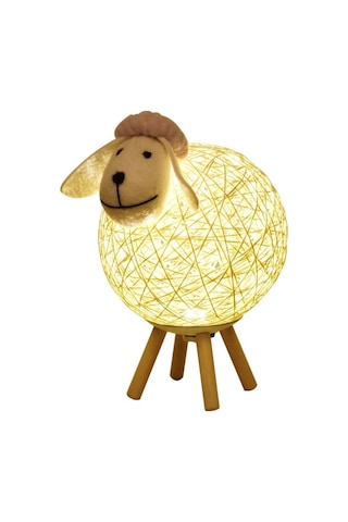 Kısılabilir Led Gece Lambası Koyun Şeklinde Abajur Ay Lambası Çocuk Odası Lambası Usb Bebek Gece Lambası Oda Ev İç Mekan Dekoru İçin Gri