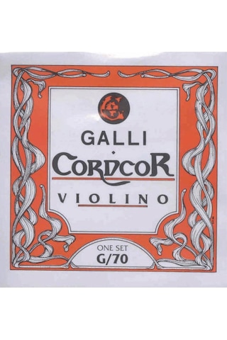 Galli İtaly G/70 Cordcor Profesyonel Keman Tel Seti