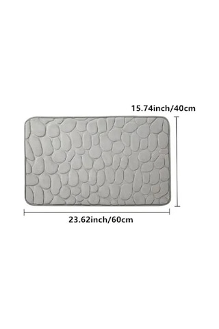 Memory Kaydırmaz Banyo Paspası Pembe Çok Renkli