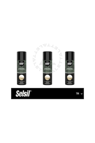 Selsil Silikon Sprey 500 Ml 3 Adet Selsil Silikon Sprey 500 Ml 3 Adet