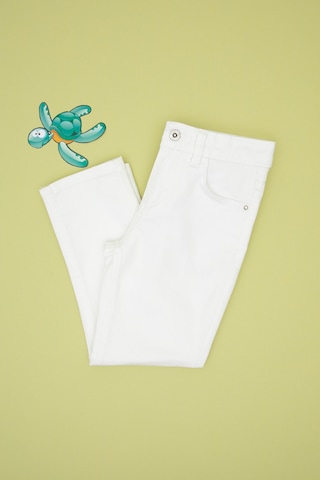 U.s. Polo Assn. Erkek Çocuk Beyaz Pantolon Jean 50304256-dn0015 Whıte