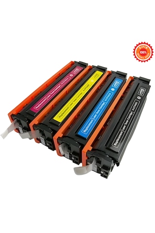Cf540/cf541/cf542/cf543 4 Lü Renkli Uyumlu Toner Set Hp M254dw M280nw M281fdw Uyumlu