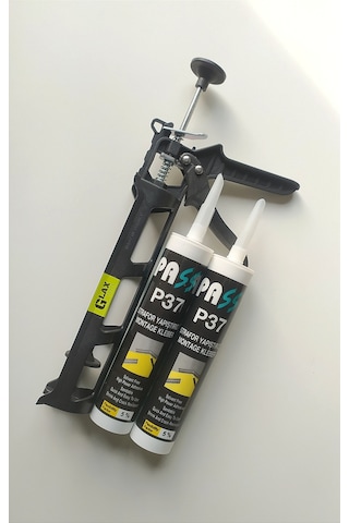 2 Adet Strafor Kartonpiyer Duvar Paneli Yapıştırıcı + Tabanca