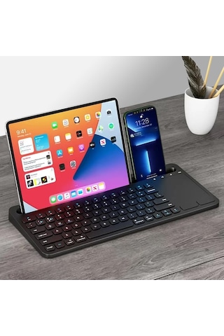 Coverzone Şarjlı Bluetooth Touchpad Klavye Dual Bağlantı Huawei Matepad 11.5 Uyumlu Hızlı Ve Kolay Kablosuz Bağlantı Tablet Ve Telefon İle Kullan Türkçe Q Klavye Zr731 Sku: Smgstk2d719f0008