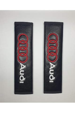 Audi Deri Yastık + Kemer Pedi - Audı 2'li Konfor Seti - Audi Deri Set - Audi Konfor Seti