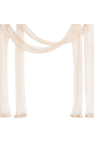 Homyl Düğün Kemeri Drapaj Masa Koşucusu Arka Plan Temalı Şampanya