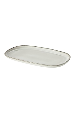 Servis Tabağı, Gri, 31x19 Cm Gri