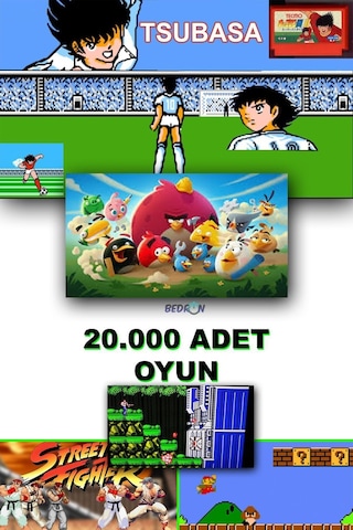 Atari 2.4g Kablosuz Çift Kol Retro Oyunlar 4k Game Stick 20000 Oyun Game Stick
