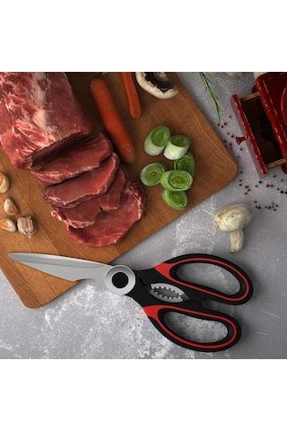 Wezone Çok Amaçlı Ultra Keskin Çelik Mutfak Makasları - Tavuk, Et, Balık, Sebze Ve Otlar İçin Güçlü K Kesici