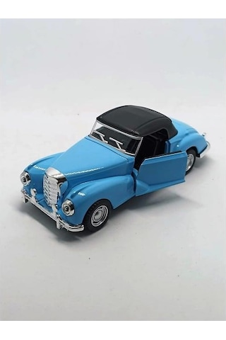 Nostaljik Klasik Metal Çek Bırak Araba Mavi Kapılar Açılır 1/36 Ölçek Mod:3 Diğer